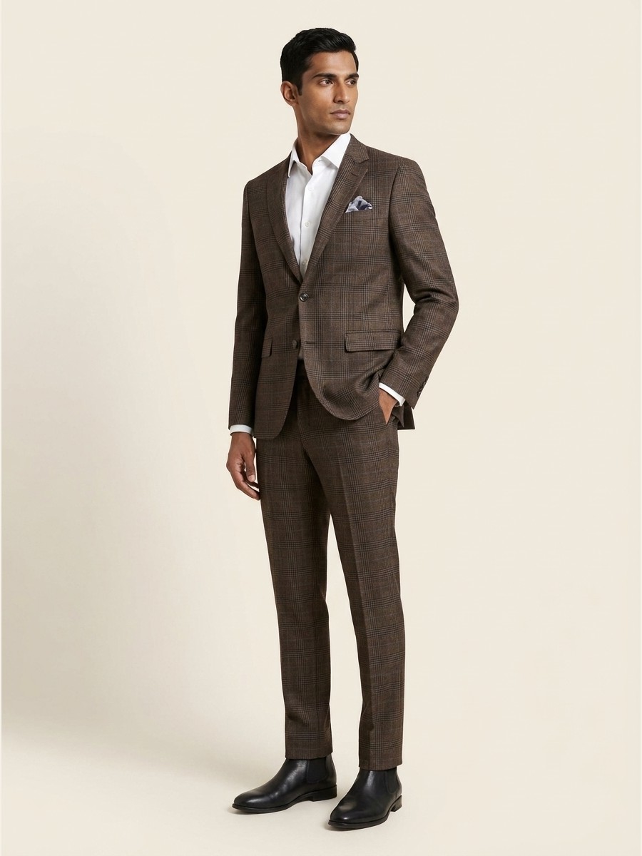Black Star Super 120s fabric styled as a garment