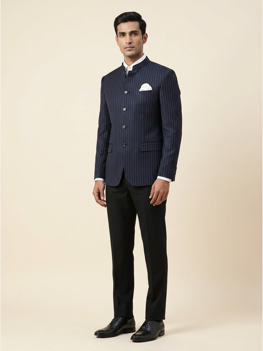 Luxury Suiting fabric styled as a garment