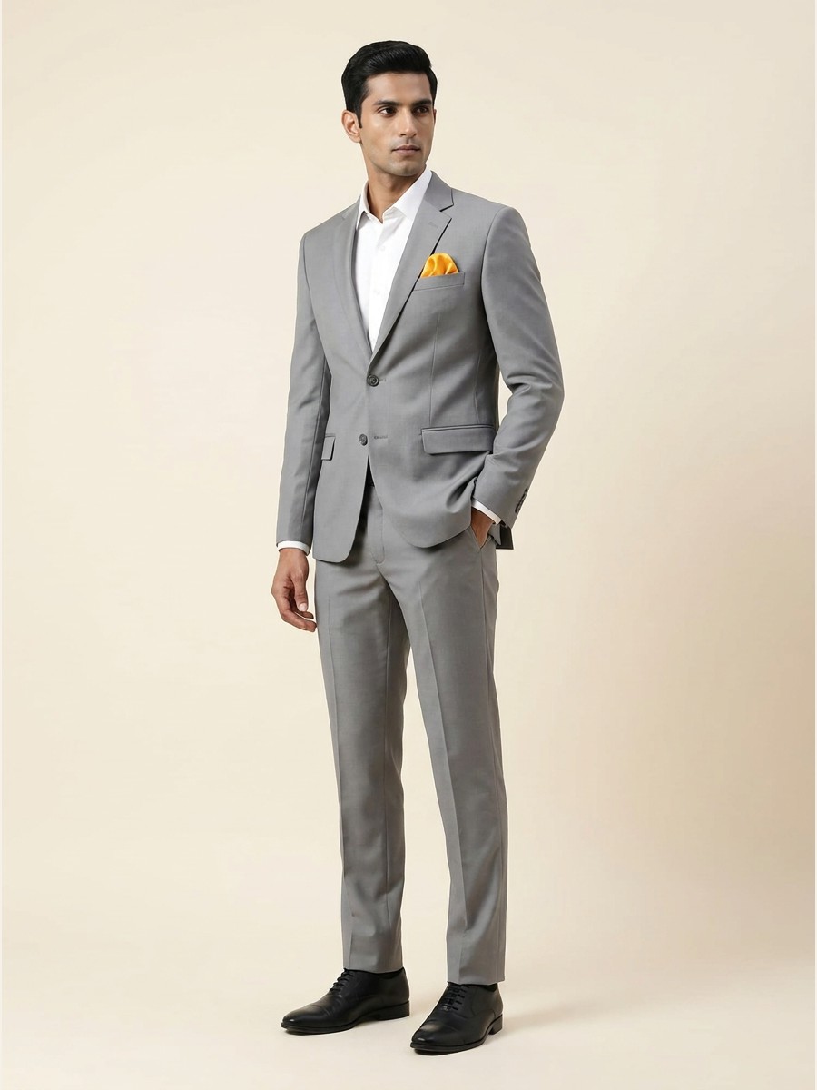 Signature All-Weather Suiting · Super 100s shade 3 styled as garment