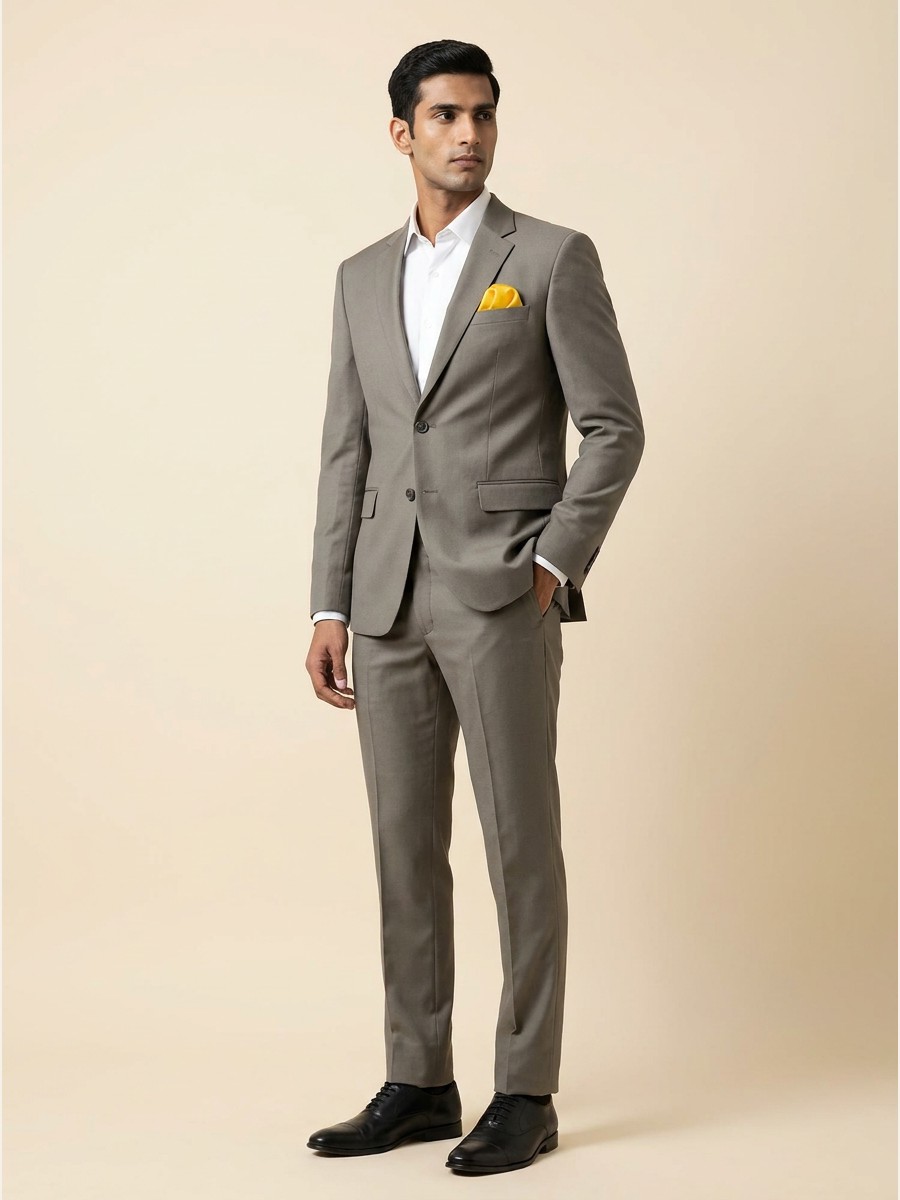 Signature All-Weather Suiting · Super 100s fabric styled as a garment