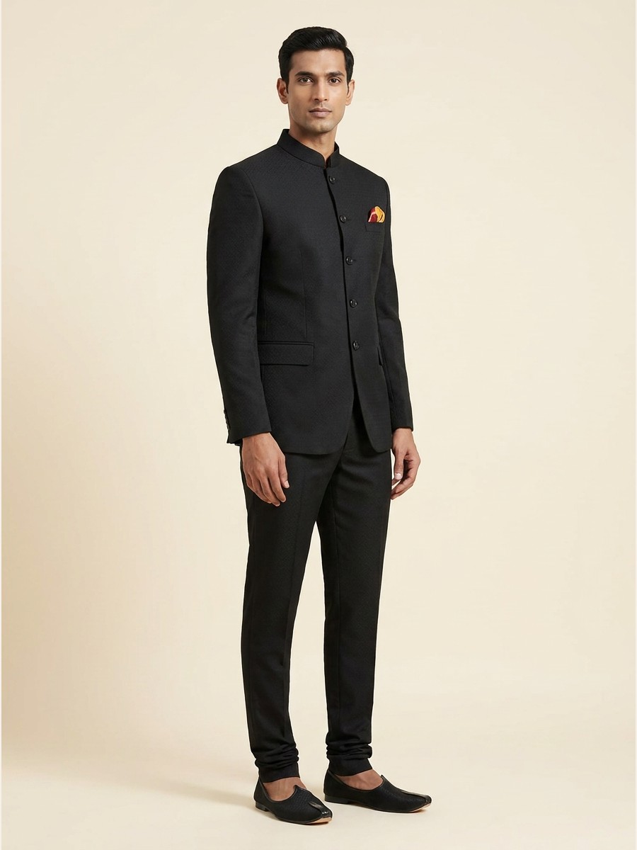 Signature All-Weather Suiting · Super 70s shade 1 styled as garment