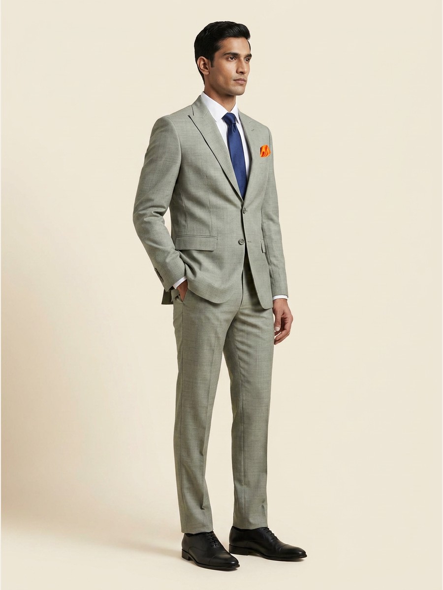Signature All-Weather Suiting · Super 100s fabric styled as a garment