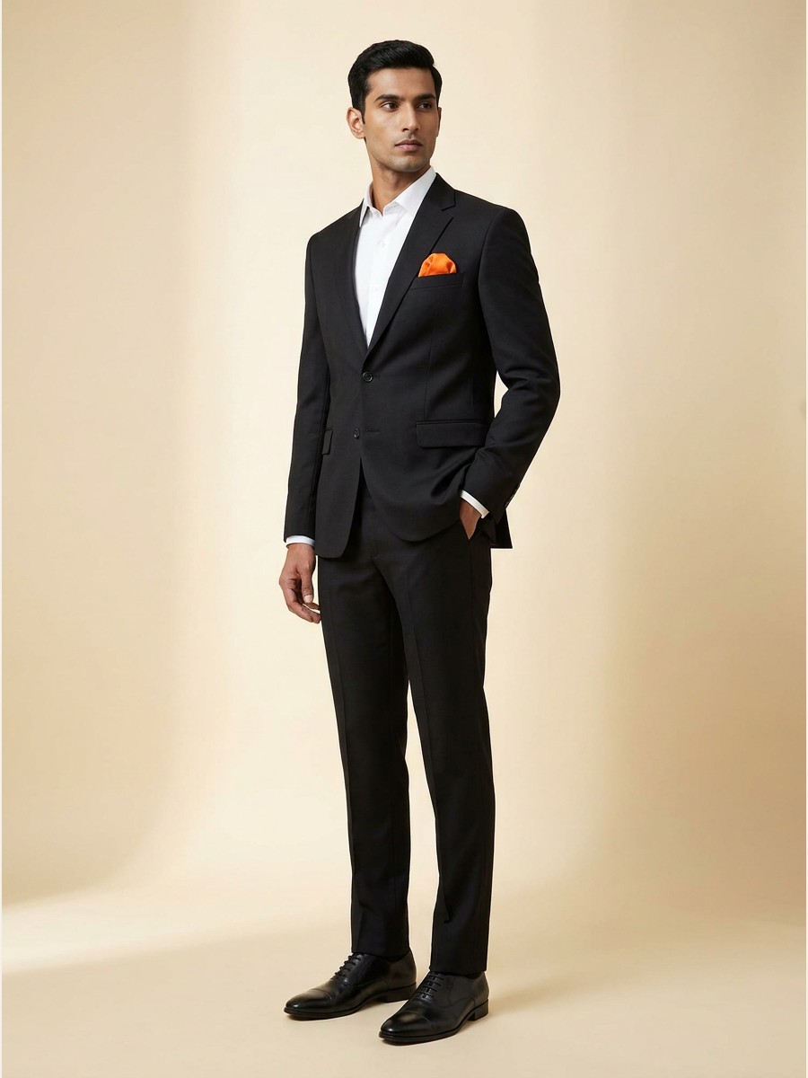 Signature All-Weather Suiting · Super 100s shade 2 styled as garment
