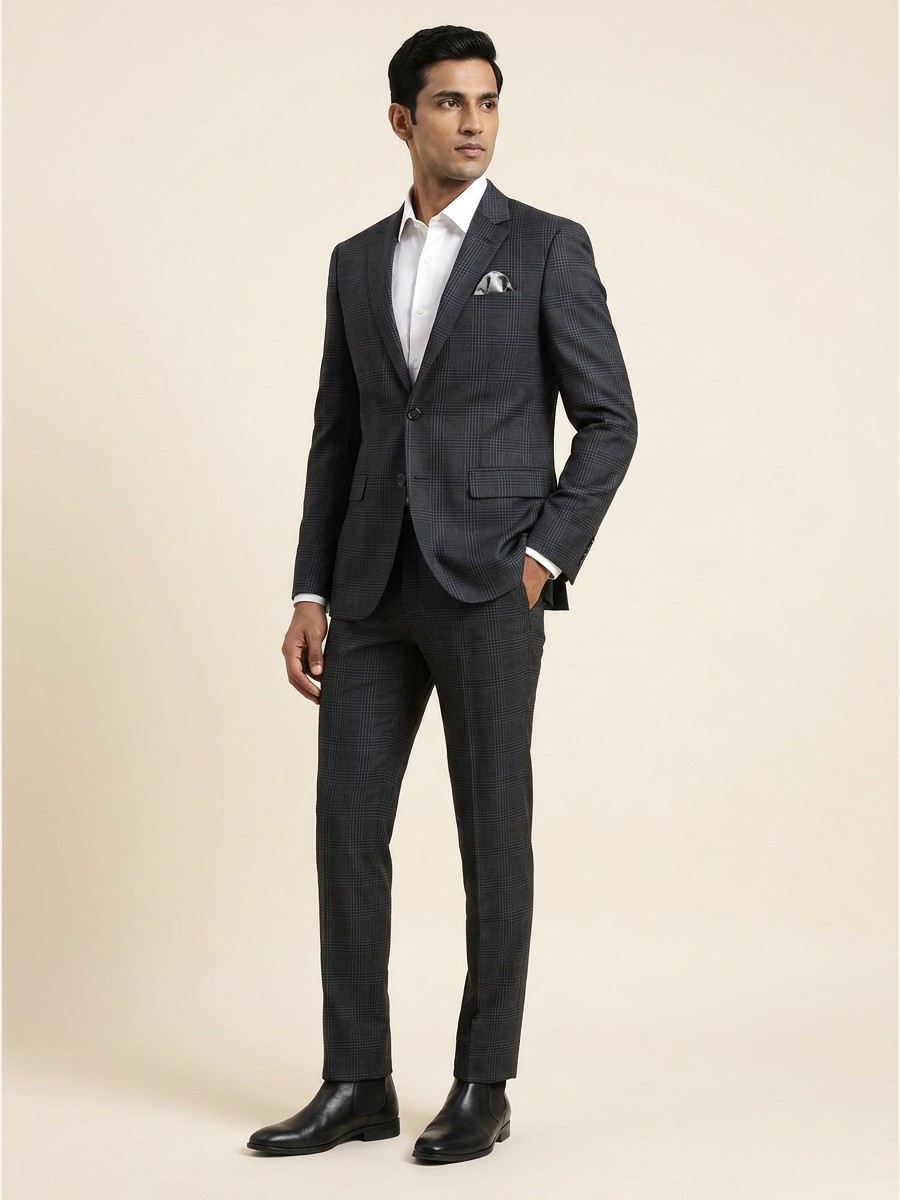 Signature All-Weather Suiting · Super 100s fabric styled as a garment