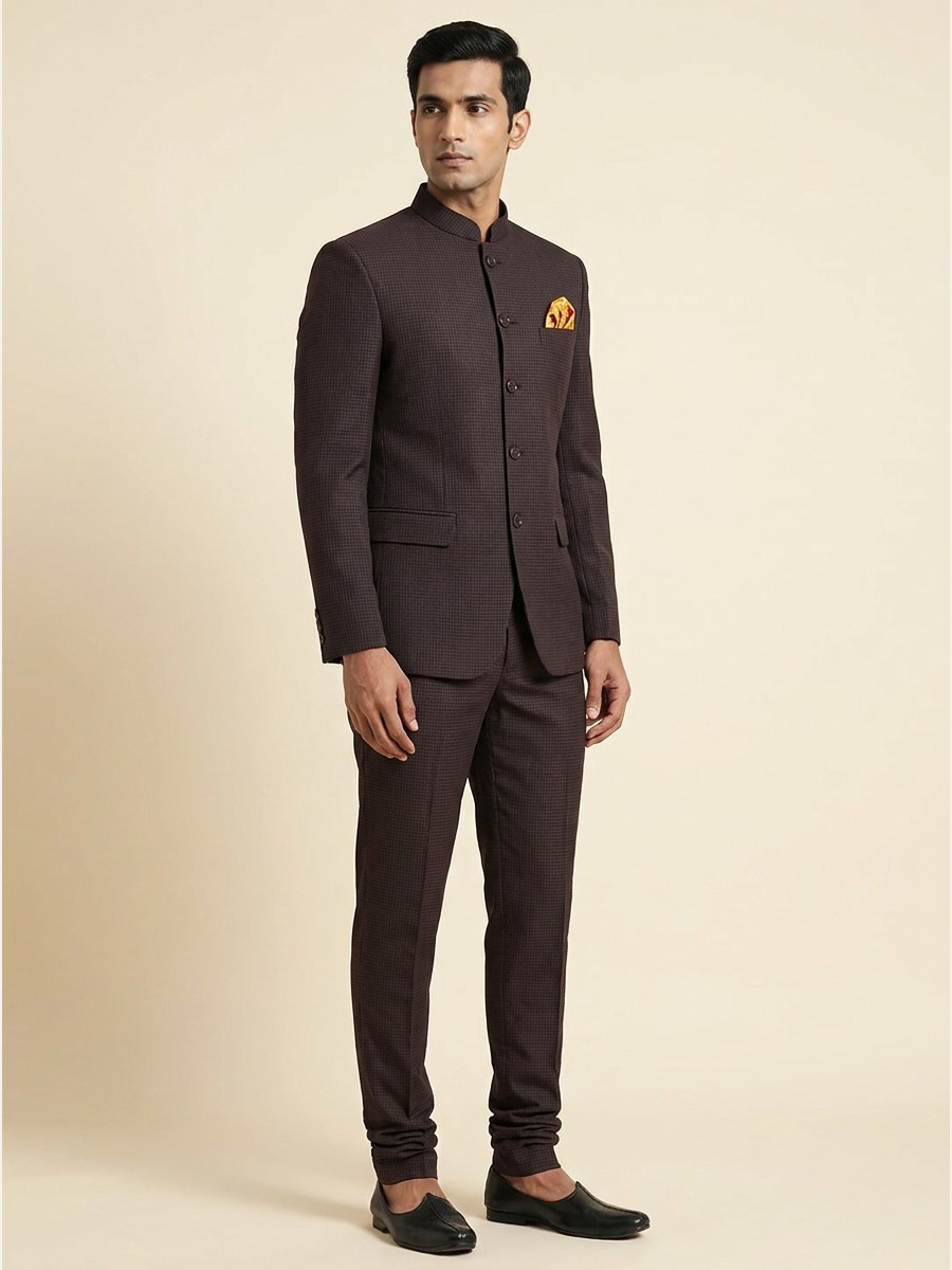 Luxury All-Weather Suiting · Super 120s fabric styled as a garment