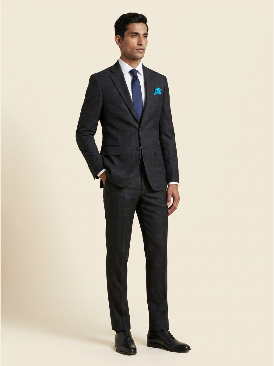 Reserve All-Weather Suiting · Super 140s fabric styled as a garment