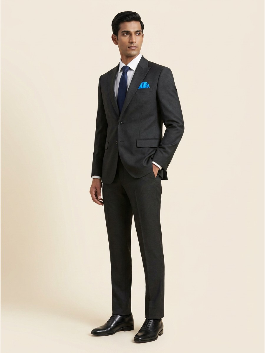 Essential All-Weather Suiting shade 3 — Green styled as garment